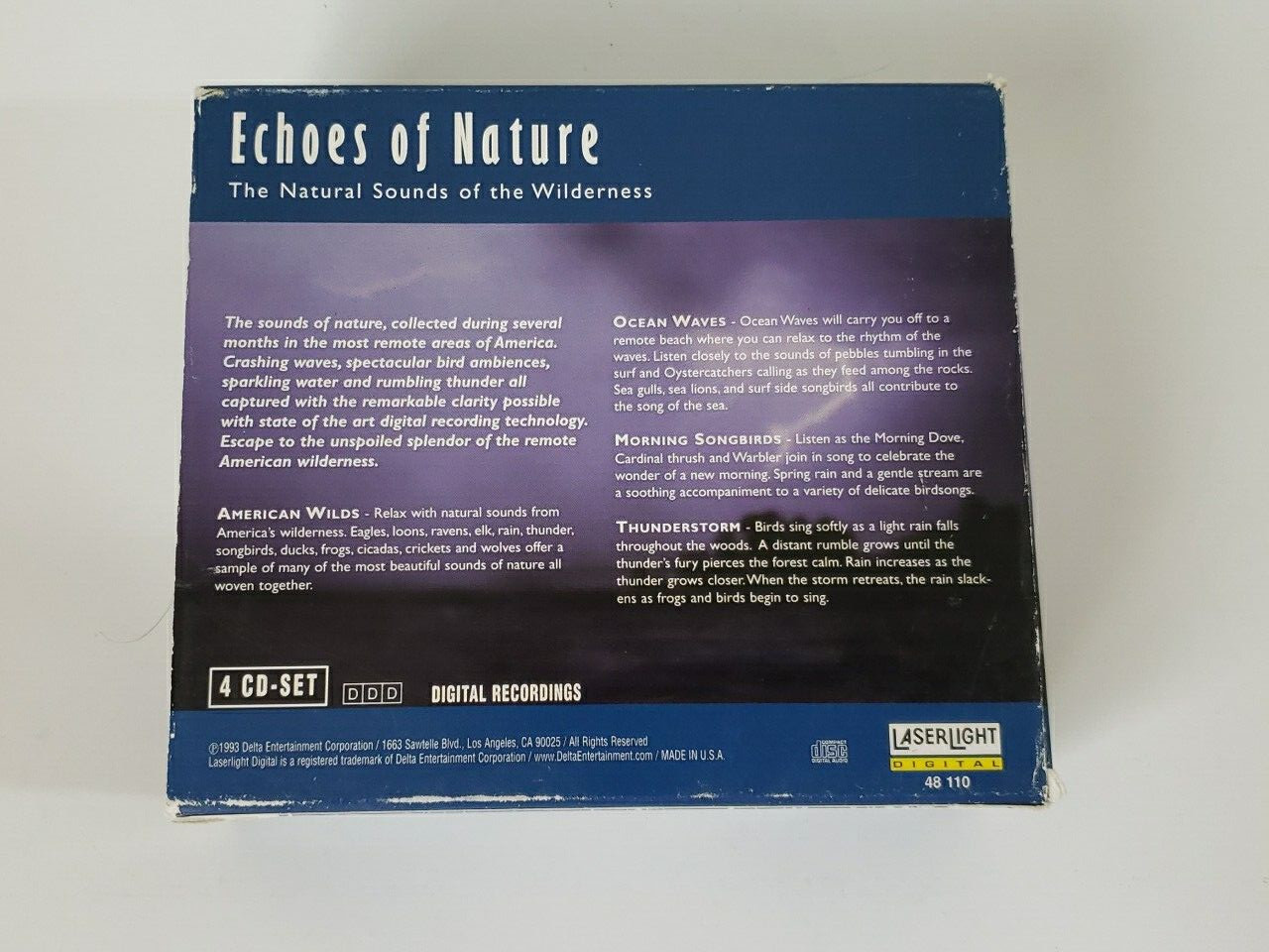 Echoes of Nature 4 CD Set The Natural Sounds of the Wilderness Audio Relaxation