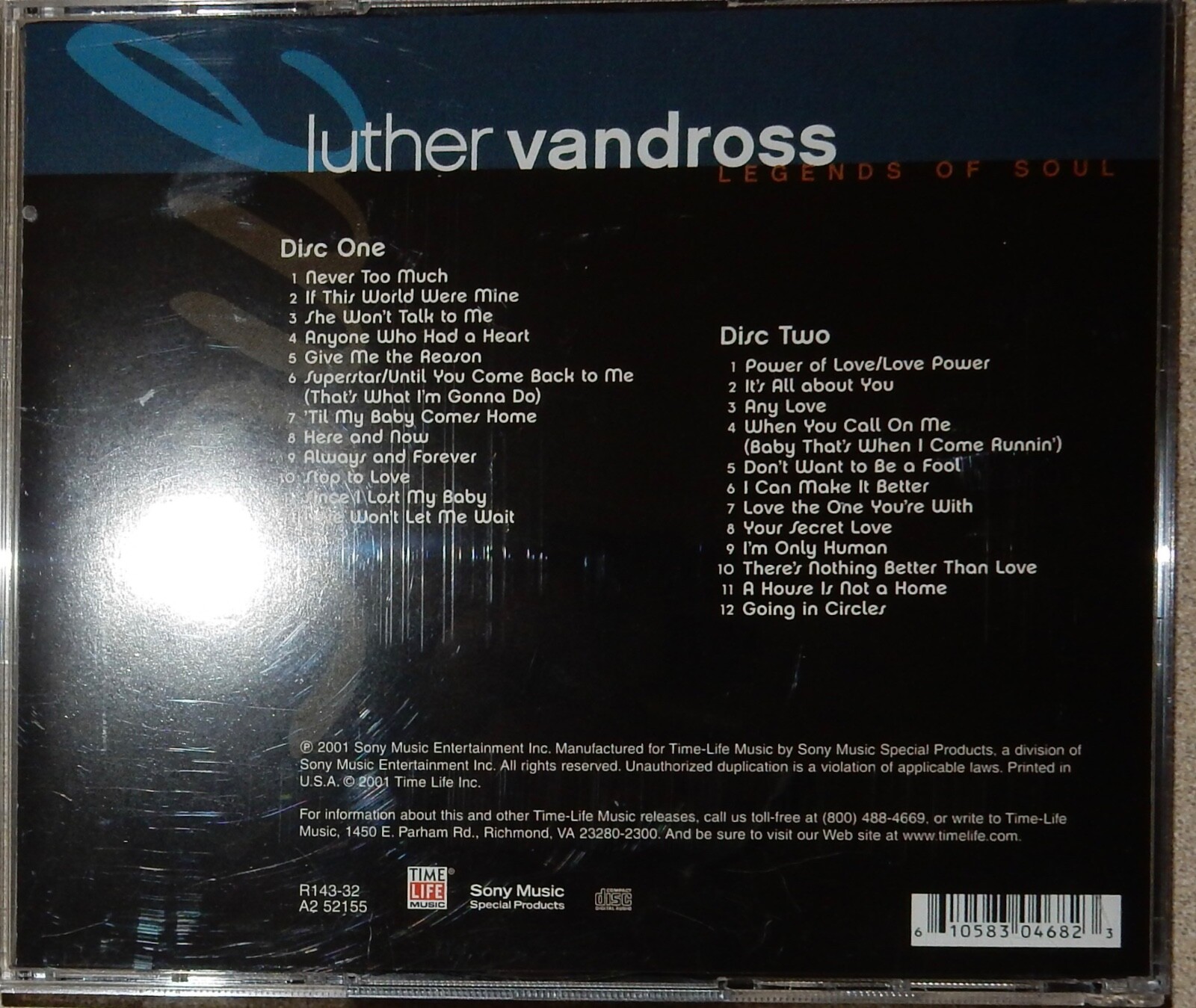 Luther Vandross-Legends Of Soul-Greatest Hits CD & Love Ballads