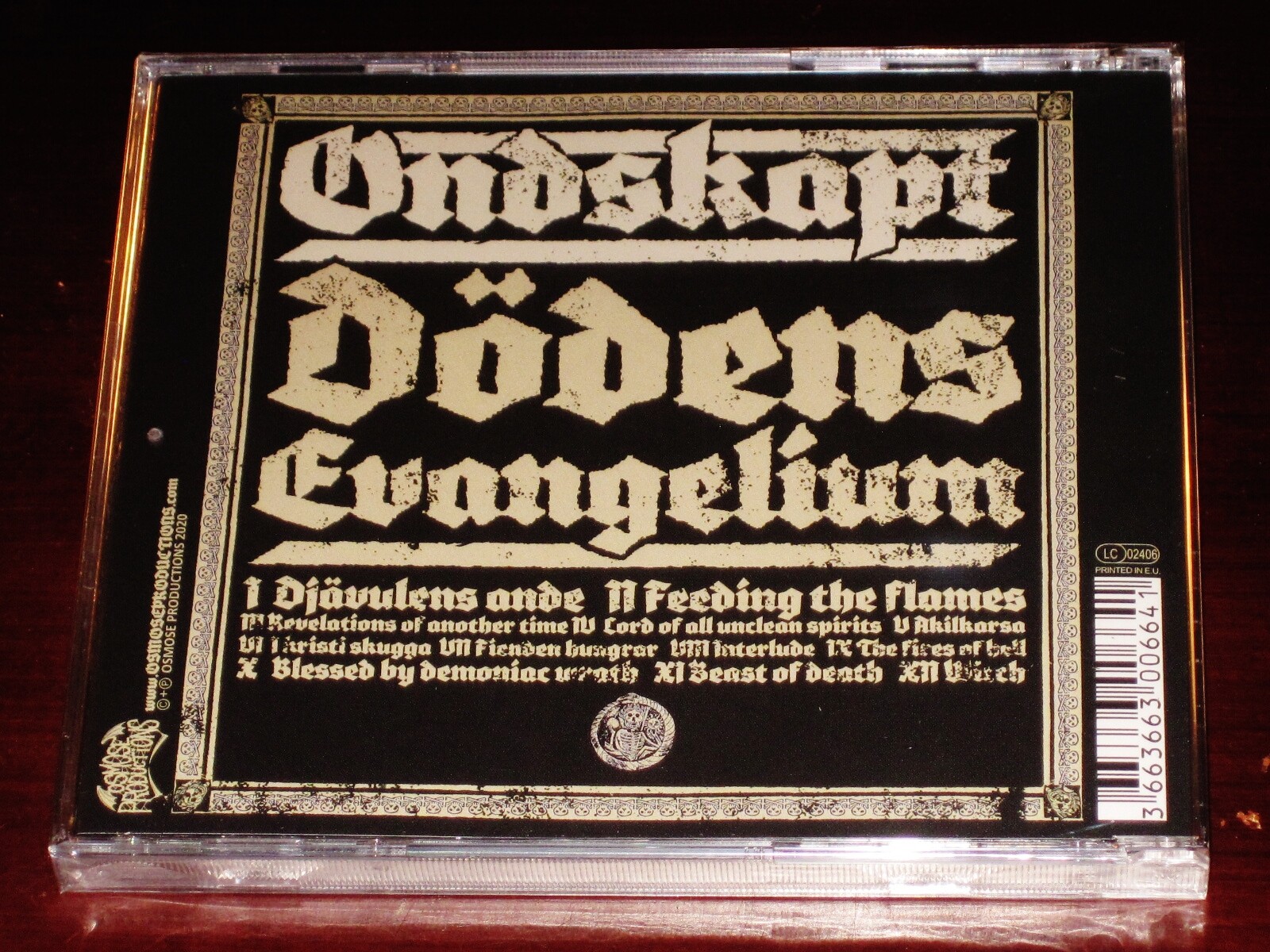 Ondskapt: Dodens Evangelium CD 2020 Reissue Osmose Production France OPCD245 NEW