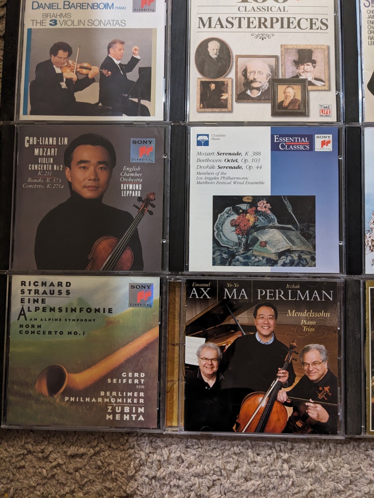 lot of 24 sony time life classical cd's Strauss Itzhak Perlman Yo-Yo Ma Wagner
