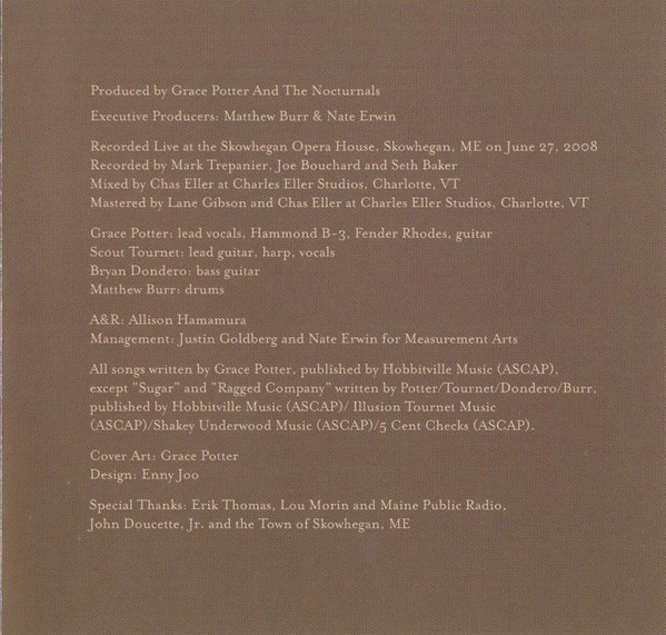 Grace Potter & The Nocturnals - Live In Skowhegan - (CD, EP, Record Store Day) (
