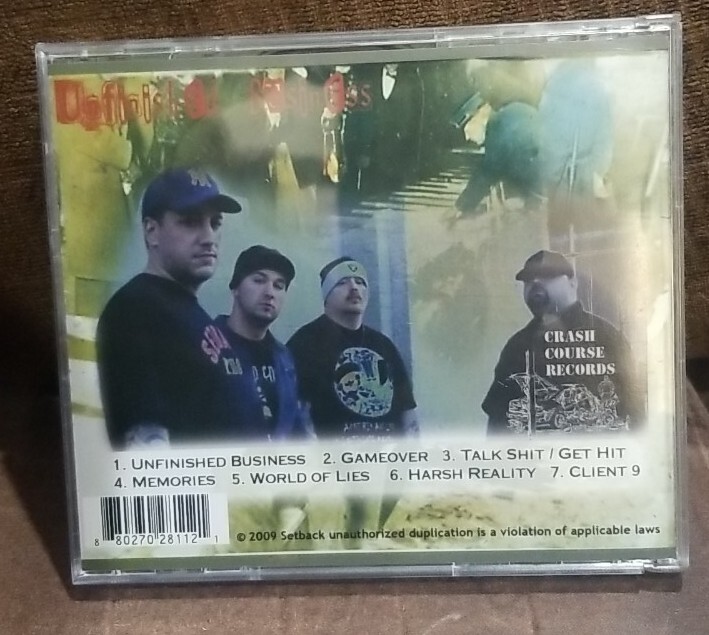 SETBACK Unfinished Business (CD, 2009) Rare
