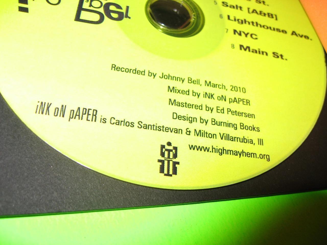 INK ON PAPER LIMITED EDITION 82 OF 100 JOHNNY BELL 2010 ED PETERSEN ~MUSIC CD~