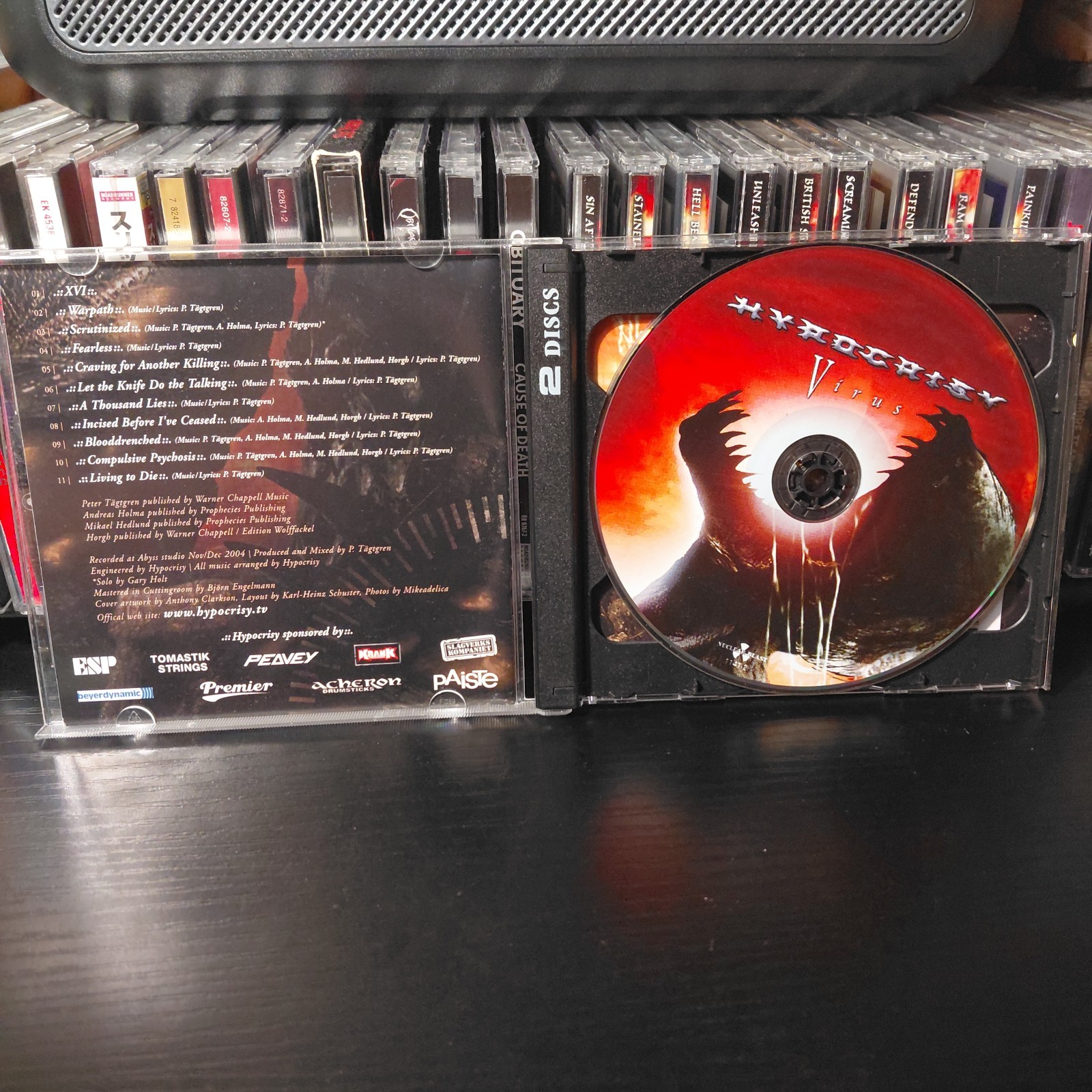 Hypocrisy Virus Limited Edition 2-Disc CD w/ Bonus DVD Nuclear Blast 2005