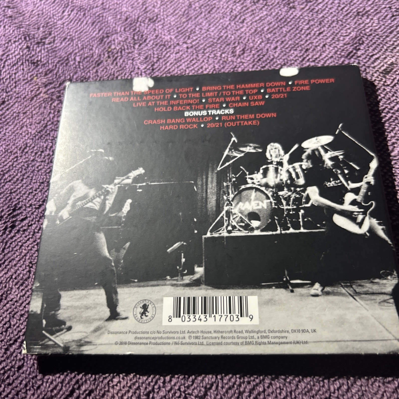 Wiped Out by Raven (CD, 2018)