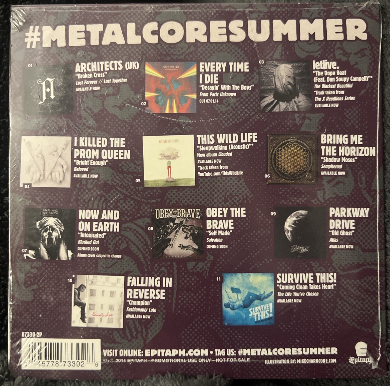 Epitaph Sampler (NEW CD 2014) Metalcore, Heavy Metal - Obey the Brave, letlive