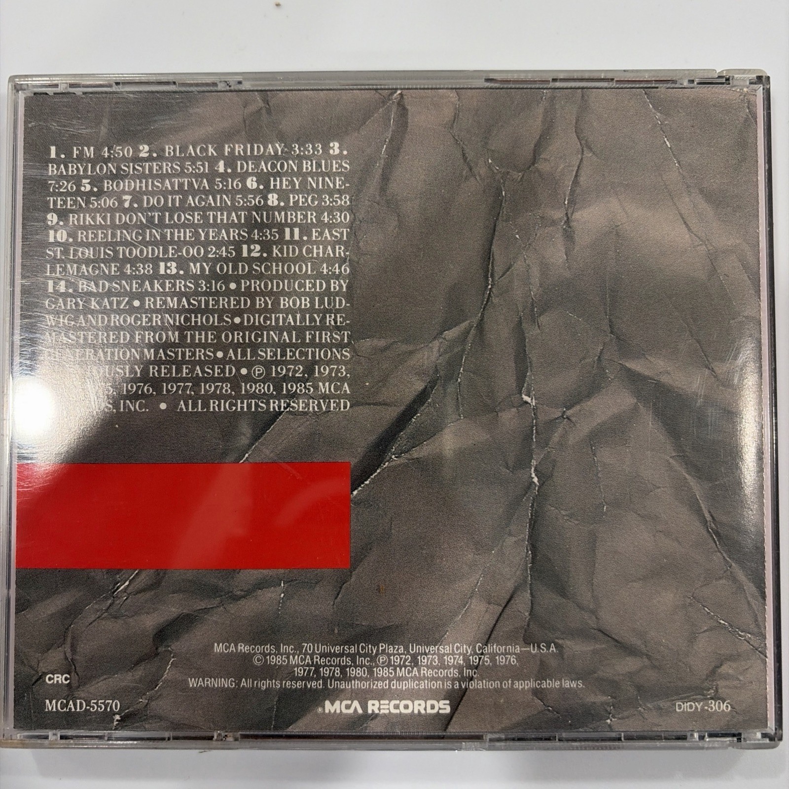 Steely Dan A Decade of Steely Dan CD 1985