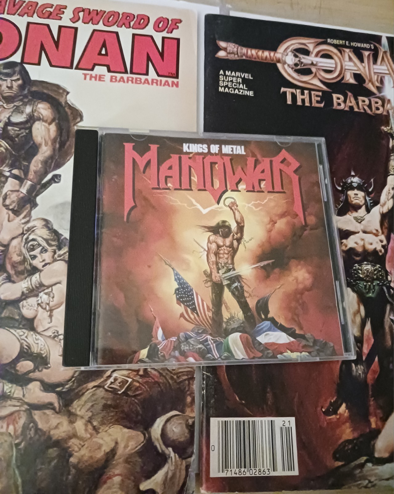 Kings of Metal Manowar CD 1988 Heavy Power True Sword Conan Sonja Castle Rat