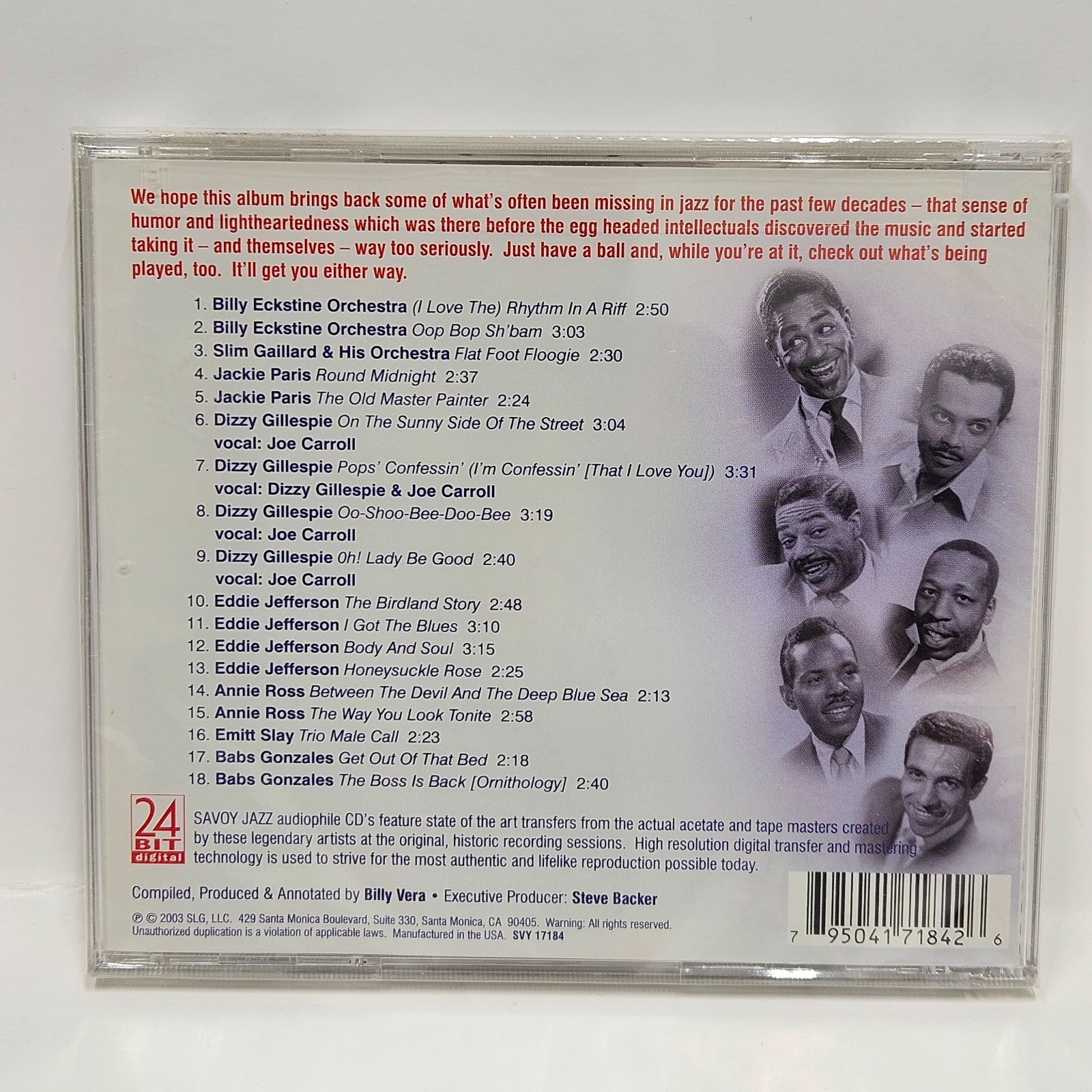 All That Jive Jazz Classics Savoy 24 Bit CD 2003 USA New Sealed Compilation