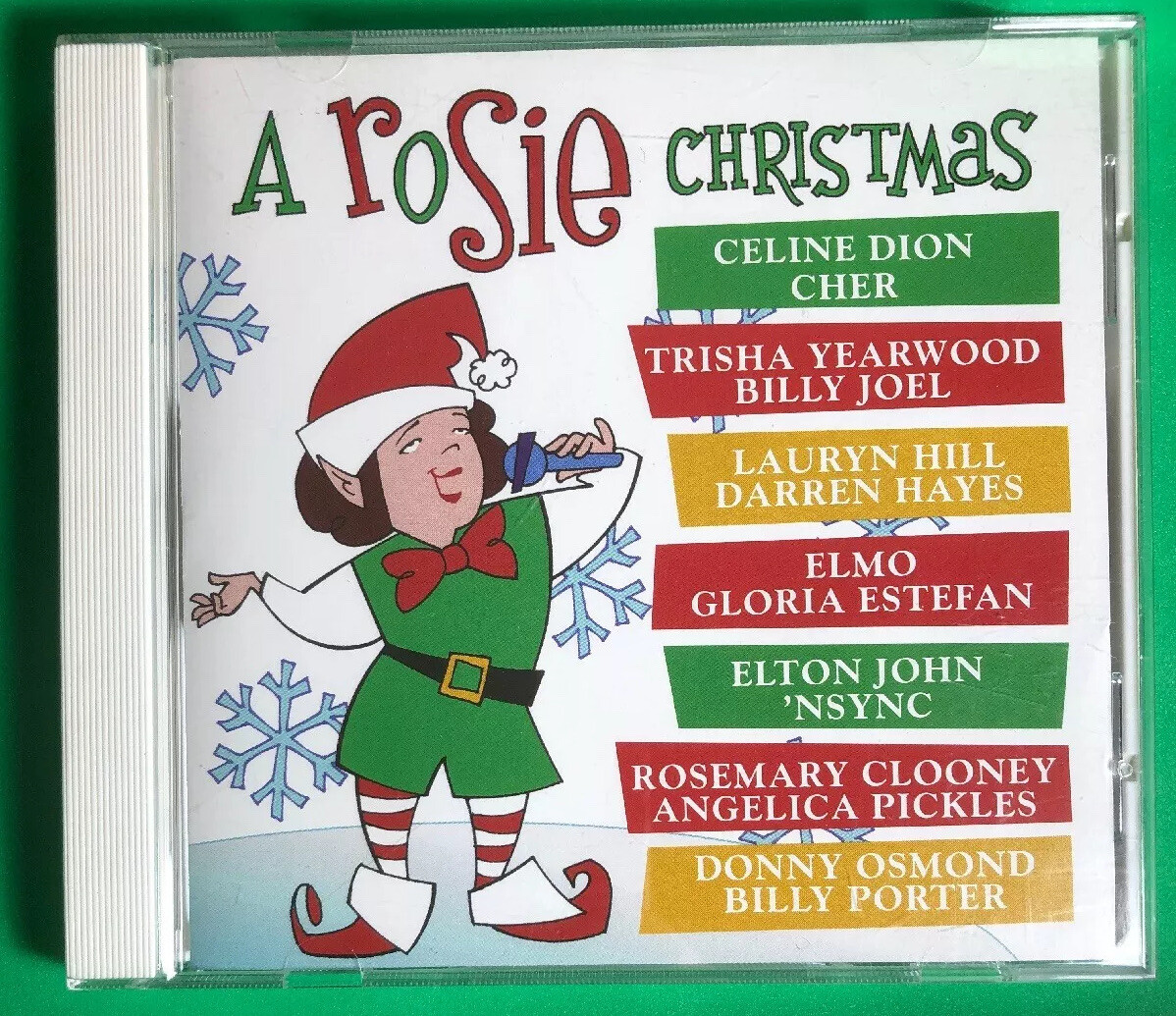 A Rosie O'Donnell Christmas Promo CD Hoiday Music Elton John Cher Billy Joel