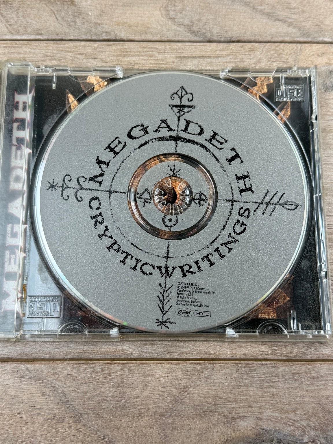 Megadeth – Cryptic Writings CD 1997 HDCD Thrash Metal Capitol Records