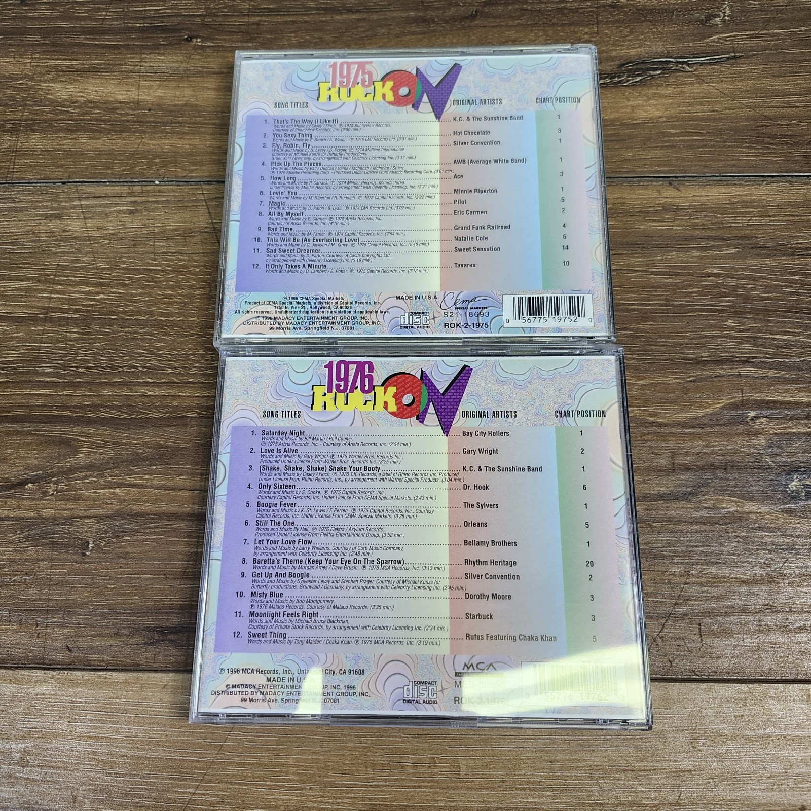 Vintage Rock On 1976 & 1976 by Various Artists (CD, May-1996, Madacy)