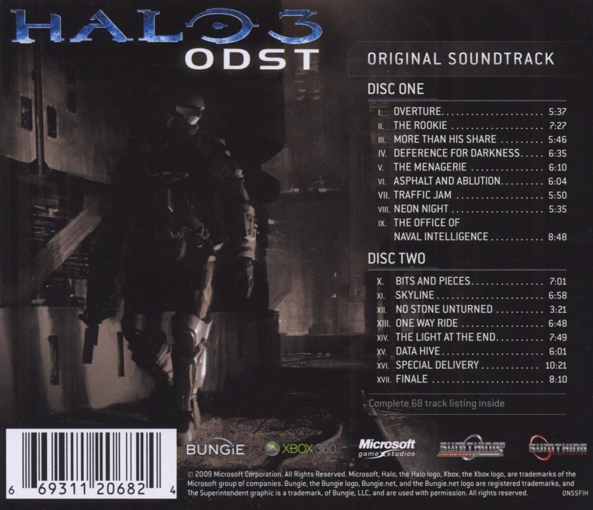 *Open Box* Halo 3 ODST Original Soundtrack CD 2 Disc Set Martin O'Donnell