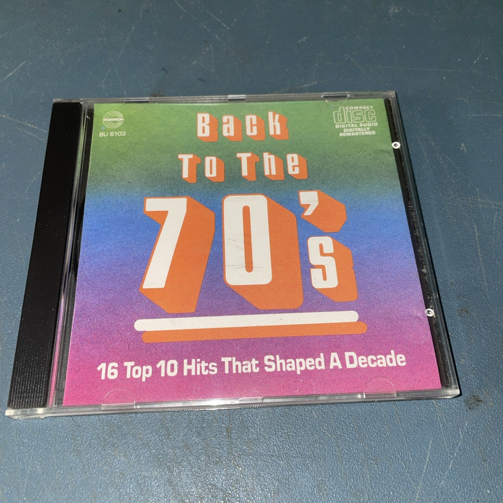 Back To The 70s 16 Top Hits 70s Pop Rock Compilation (1987 CD) Very Good