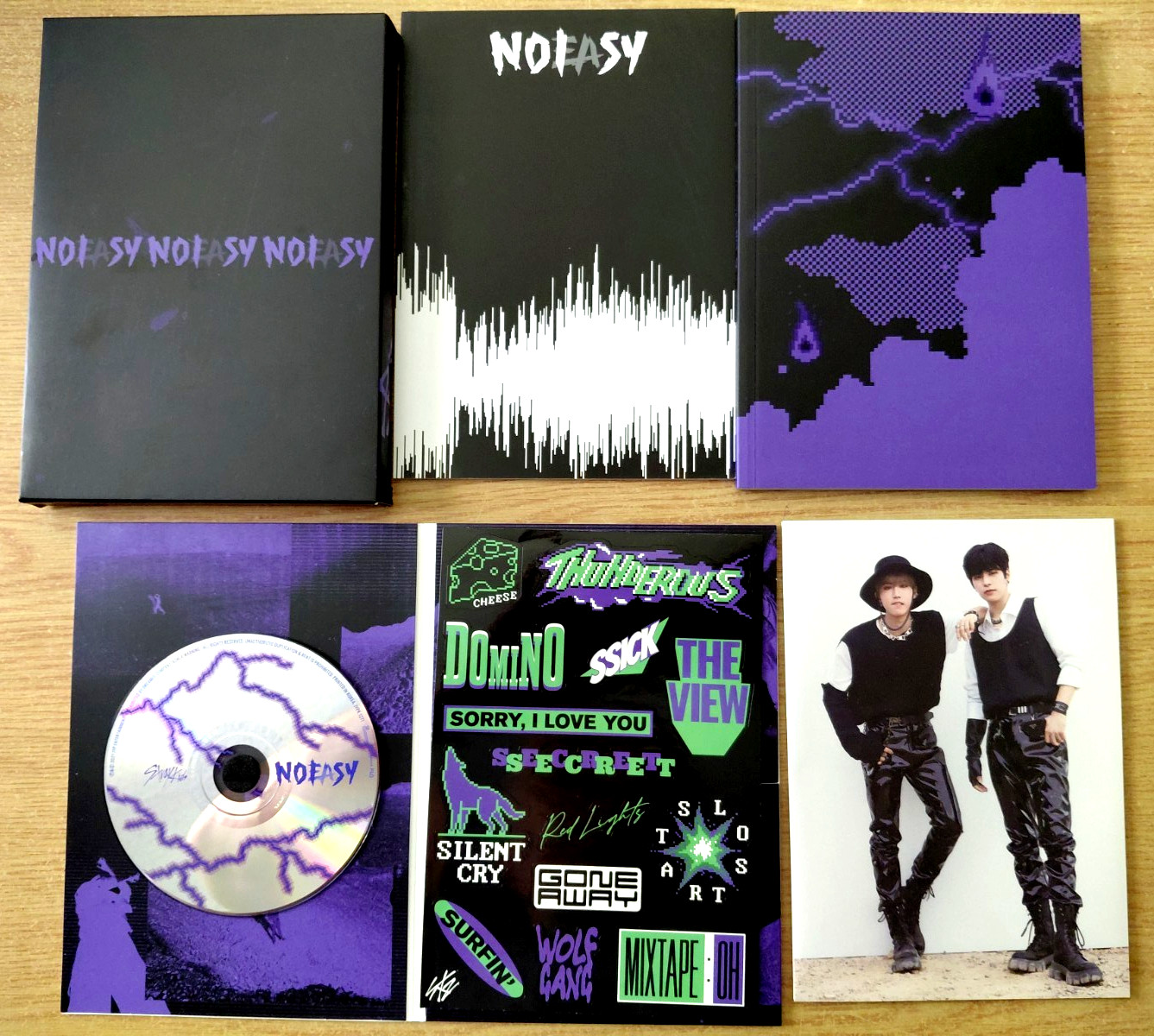 Stray Kids: NOEASY - CD, Purple Ver, With Booklets, Stickers, Poster - Free Ship