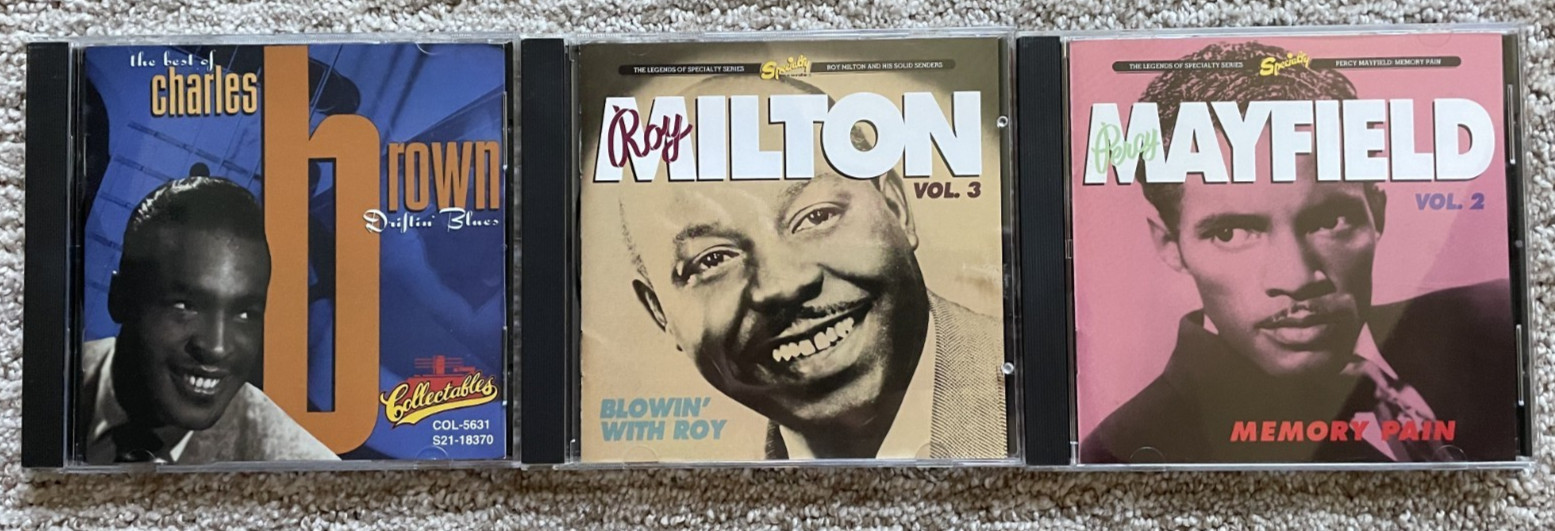 50s R&B CD LOT: Percy Mayfield, Roy Milton Charles Brown -Specialty Collectables