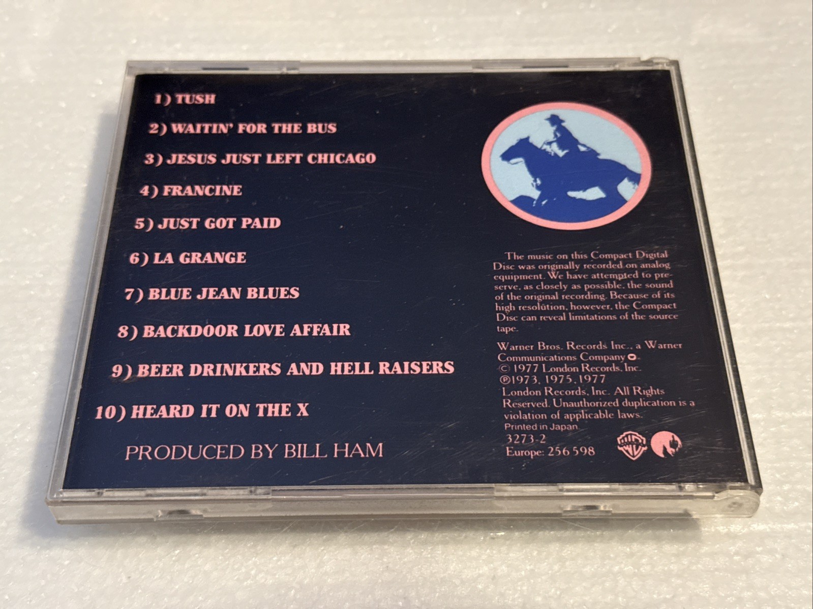 [NM!] Best of ZZ Top TARGET CD Made in Japan Warner Bros 3273-2 SMOOTH EDGE CASE