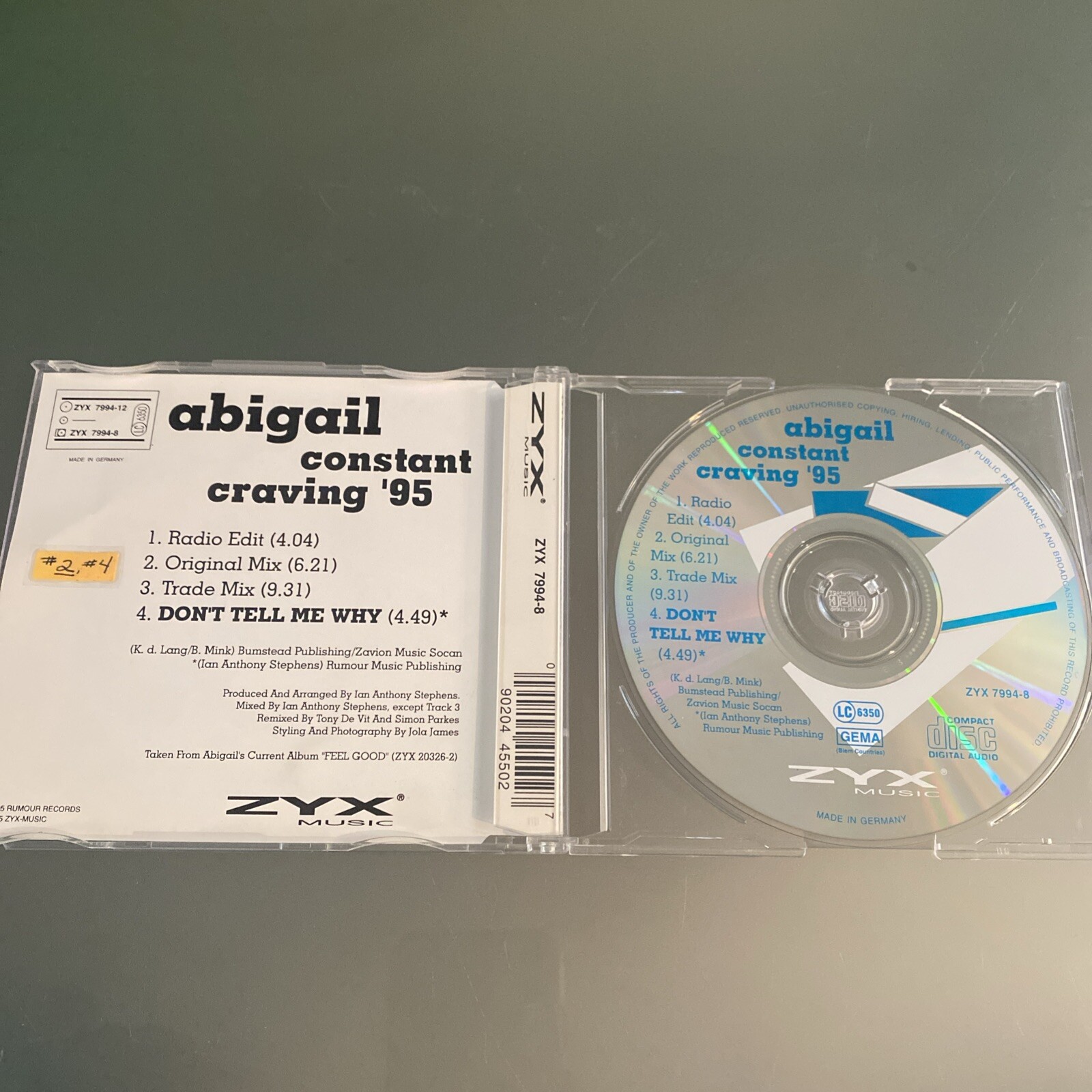 Abigail 2 💿 IMPORT LOT- Constant Craving '95 Germany Import & England Import