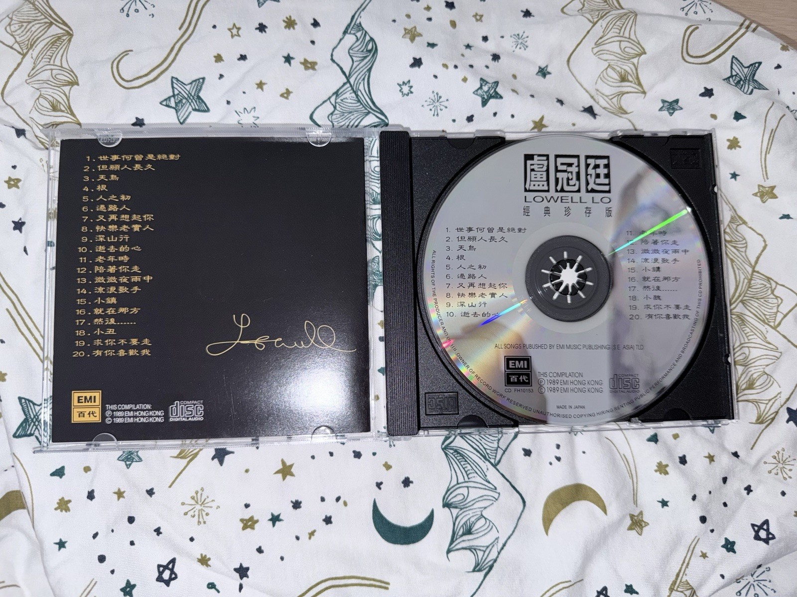 Lowell Lo 盧冠廷 Classic Collection 經典珍藏版 EMI Hong Kong CD Made in Japan