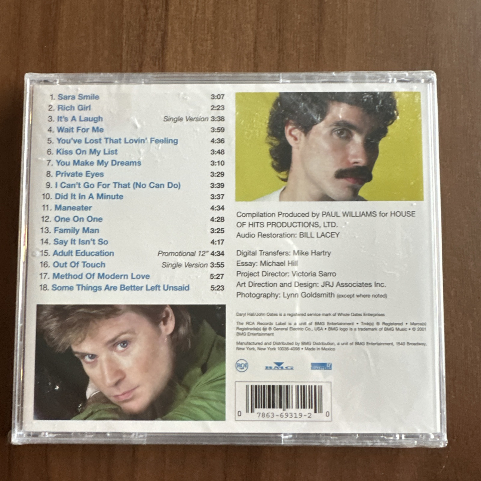 The Very Best of Daryl Hall and John Oates by Hall & Oates (CD, 2001) Brandnew