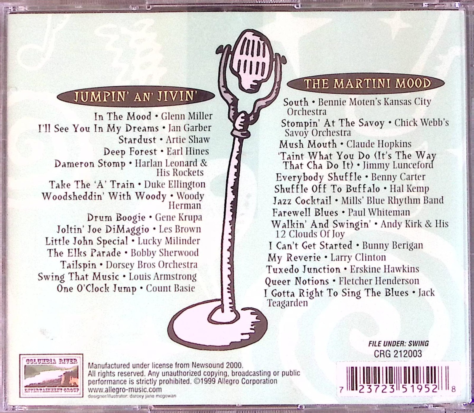 VARIOUS ARTIST COCKTAIL HOUR SWING TIME COLUMBIA REC CD 8482