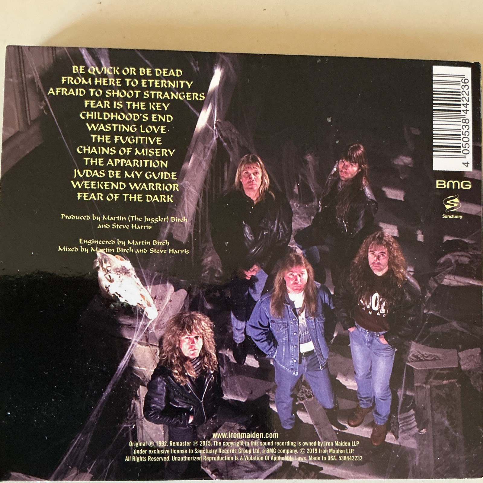 Iron Maiden - Fear of the Dark CD BMG 2019 Rock Album Jewel Case