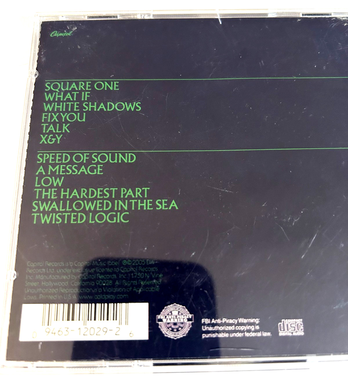 Coldplay X&W CD Ships Same Day With Tracking