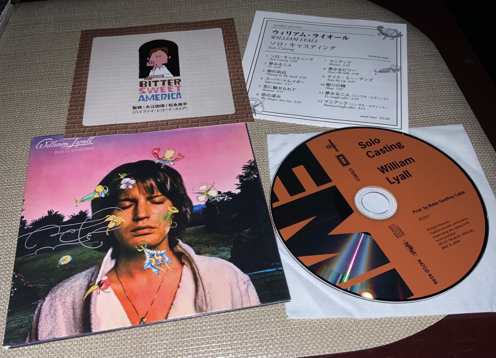 CD William Lyall Solo Casting Japanese Mini-LP Edition *No OBI* Pilot Magic Rela