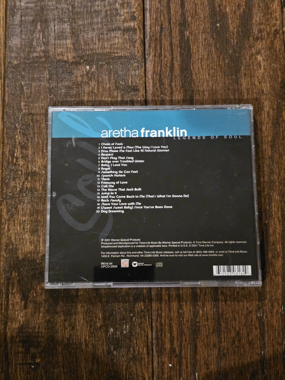 Aretha Franklin – Legends Of Soul CD (2001) Time Life Music Warner Special Good