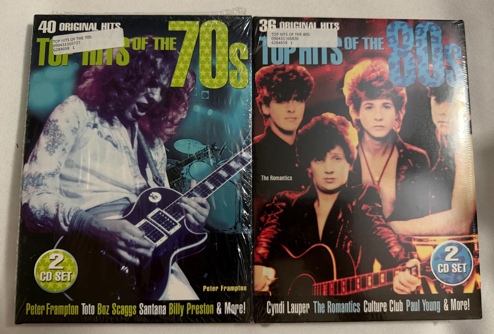 Lot of (2) VARIOUS ARTISTS Top Hits of the 70S & 80's (4CDs) NEW