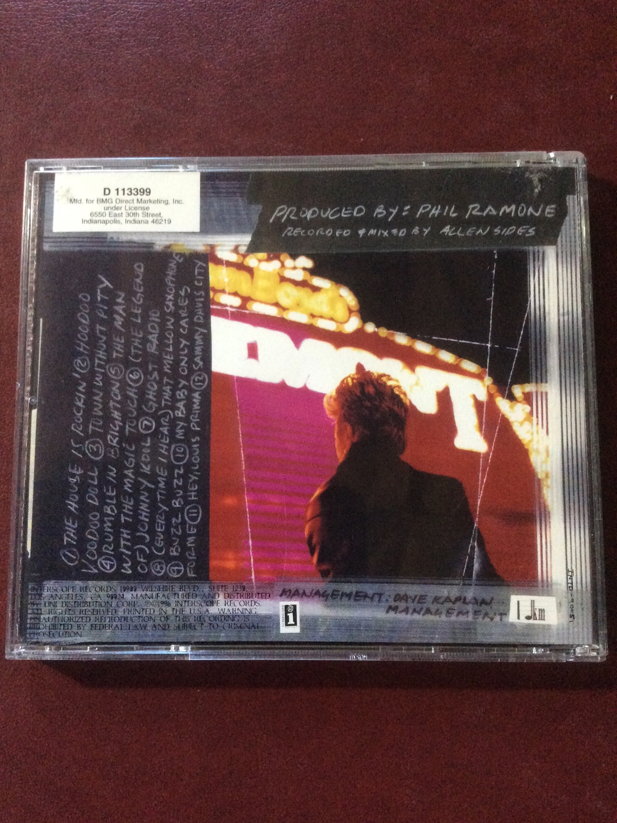 The Brian Setzer Orchestra CD Guitar Slinger 1996 Interscope