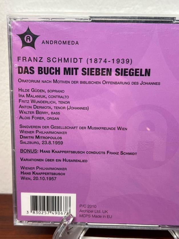 Franz Schmidt – Das Buch Mit Sieben Siegeln CD 2010 2CD Set Remastered Classical