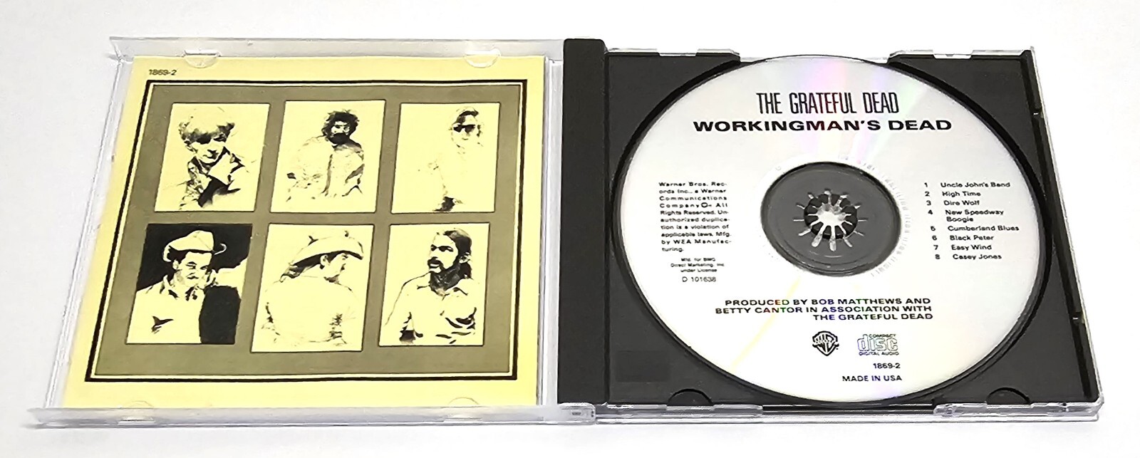 Grateful Dead Workingman's Dead 2003 Warner Bros. 1869-2 Specialty Press