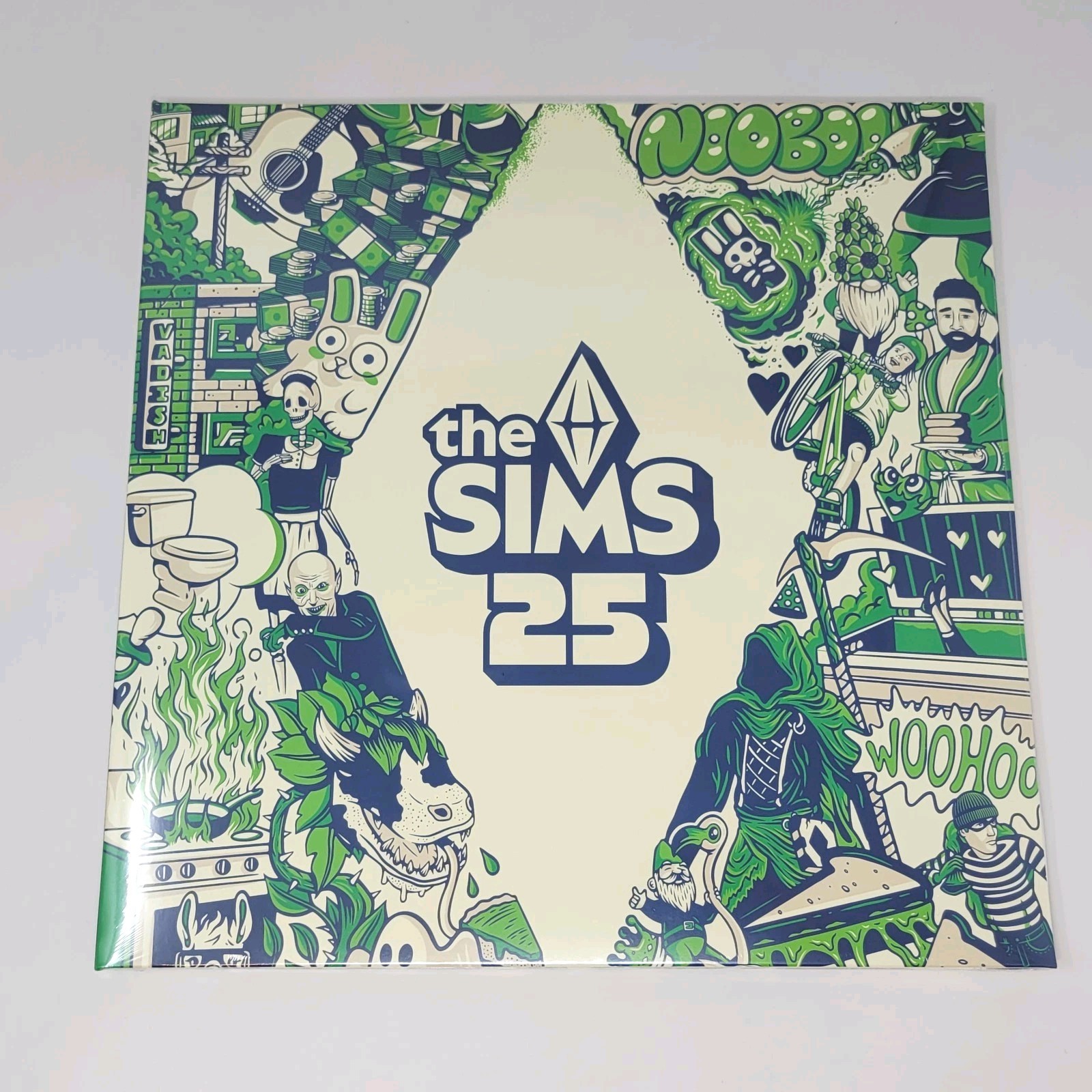 The Sims 25th Soundtrack Clear w/ Neon Green Cornetto Vinyl LP Record /750
