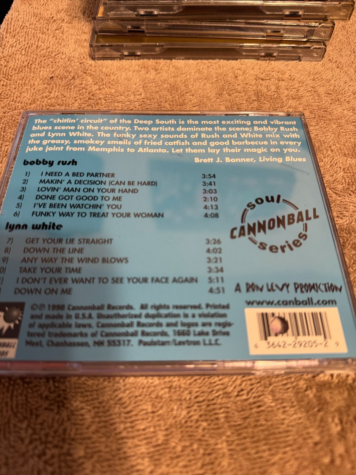 Bobby Rush Lynn White - Southern Soul CD - VERY GOOD CONDITION!!!