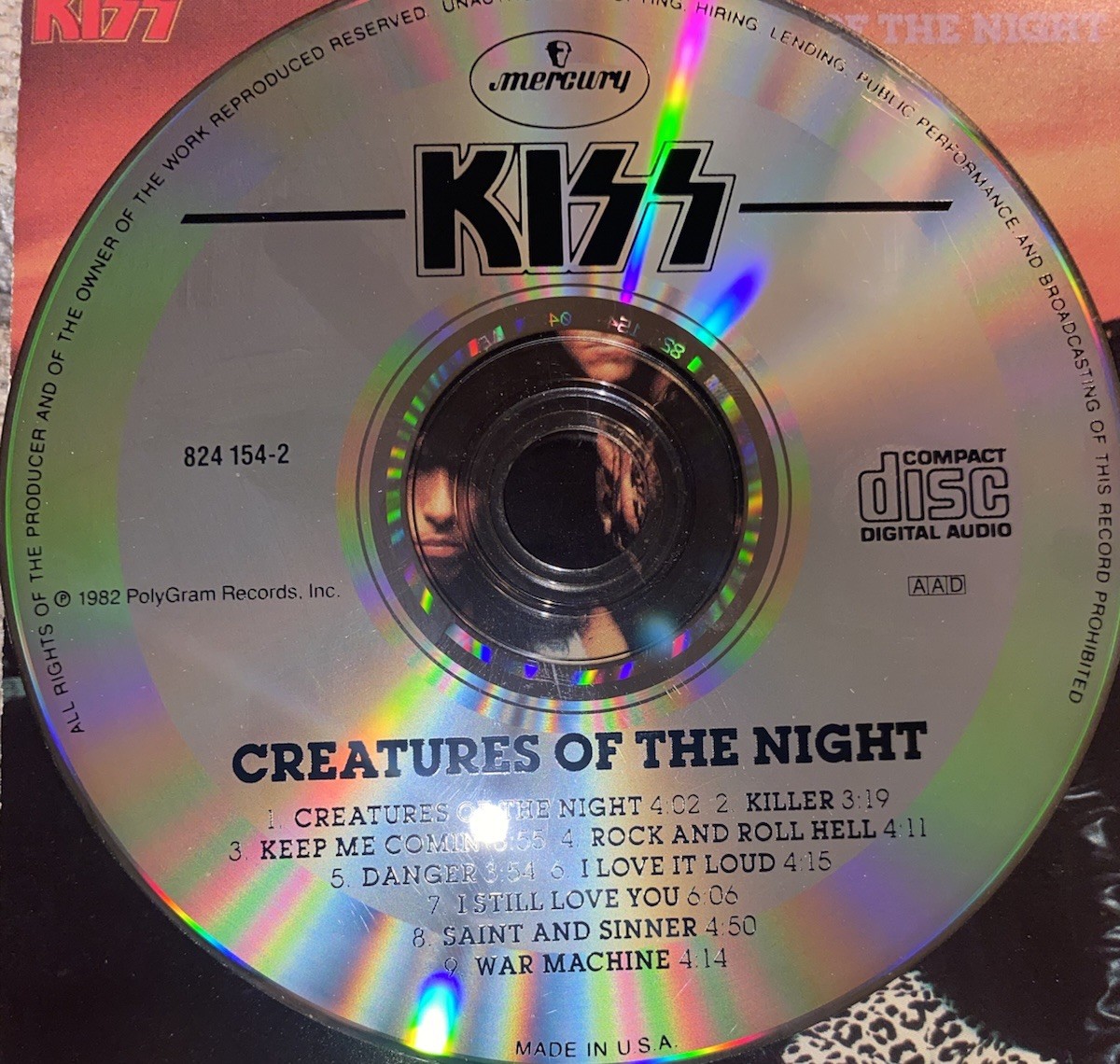 Kiss~CREATURES OF THE NIGHT~Cd~ALTERNATE COVER~Vinnie Vincent~CHEAPEST ON EBAY
