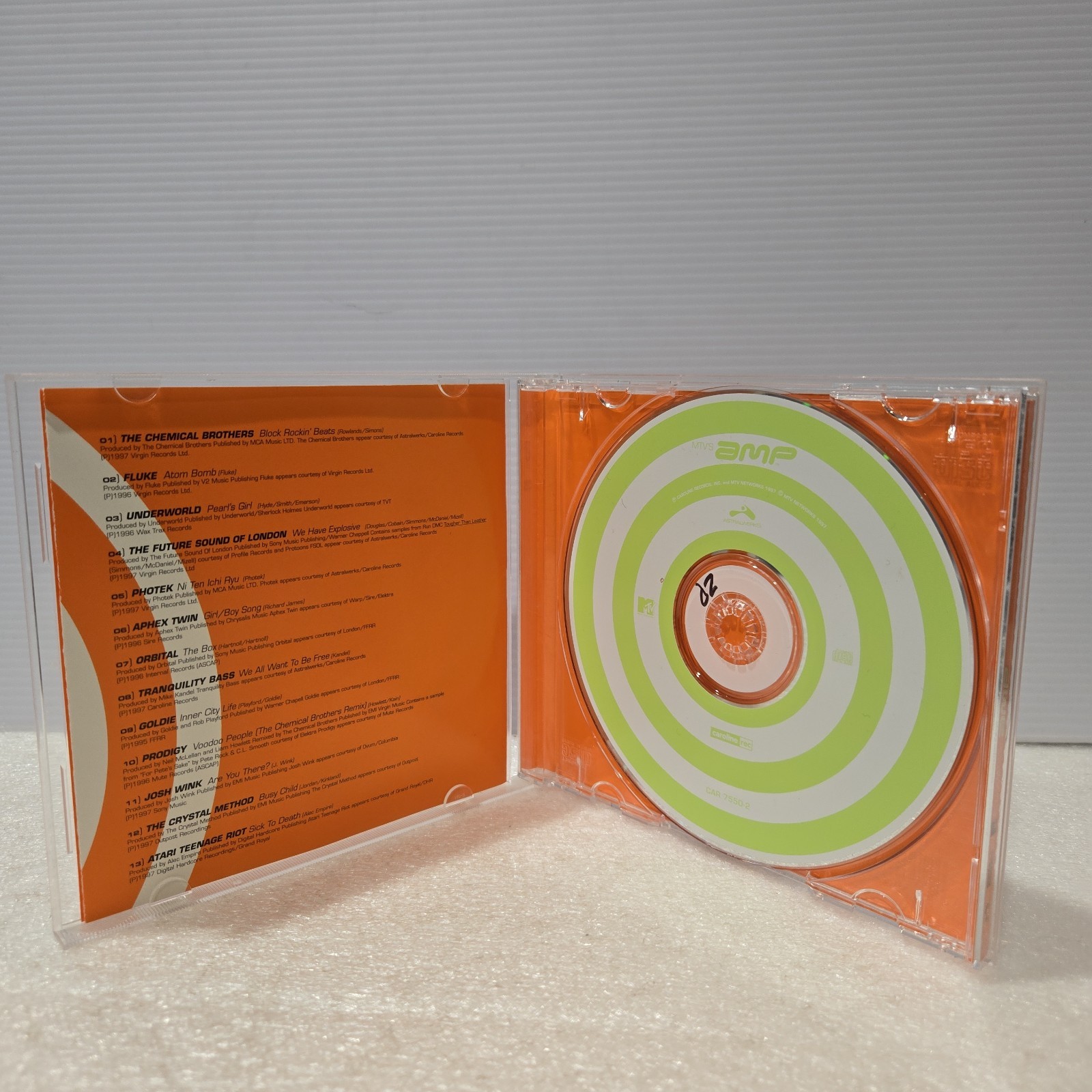 MTV Amp CD Electronic Caroline Records 1997 Compilation Jewel Case Album