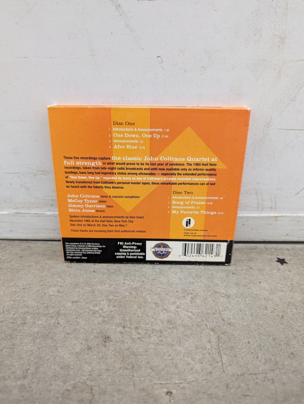 John Coltrane - One Down, One Up: Live at the Half Note 2-CD Album