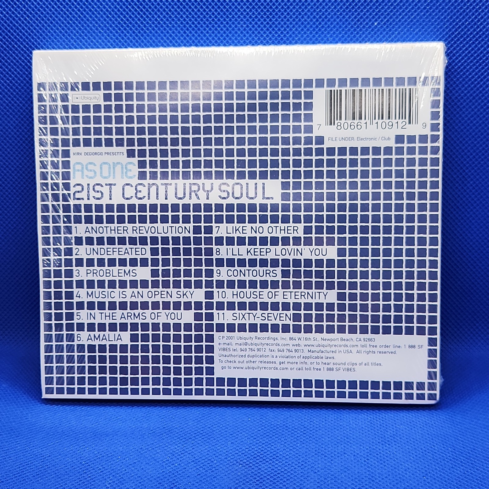 21st Century Soul by As One (CD 2001)Neo Soul Fusion Smooth Jazz IDM New ucdD-WD