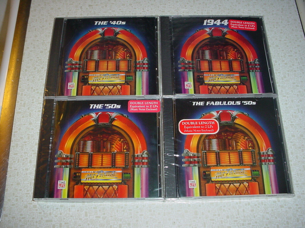 8 CD (5 NEW) TIME LIFE YOUR HIT PARADE 1940s 1950s 1960s W/ RARE SUBSET ISSUES