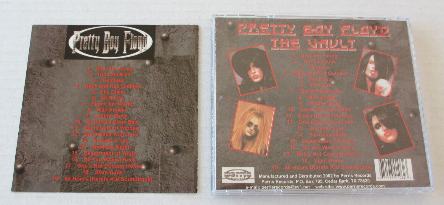 PRETTY BOY FLOYD- THE VAULT CD 2002 80'S HAIR METAL GLAM POISON VAIN SUPER RARE!