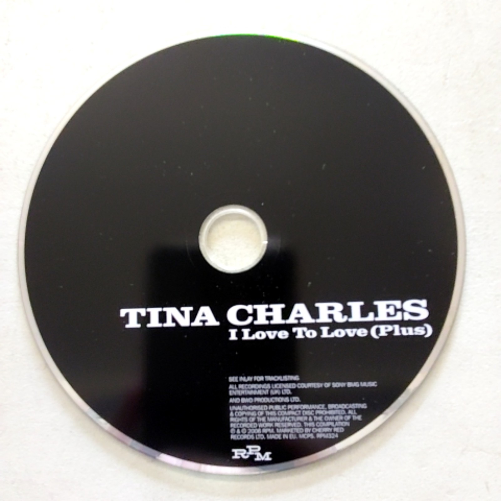 Tina Charles I Love To Love Plus CD Album RPM Records