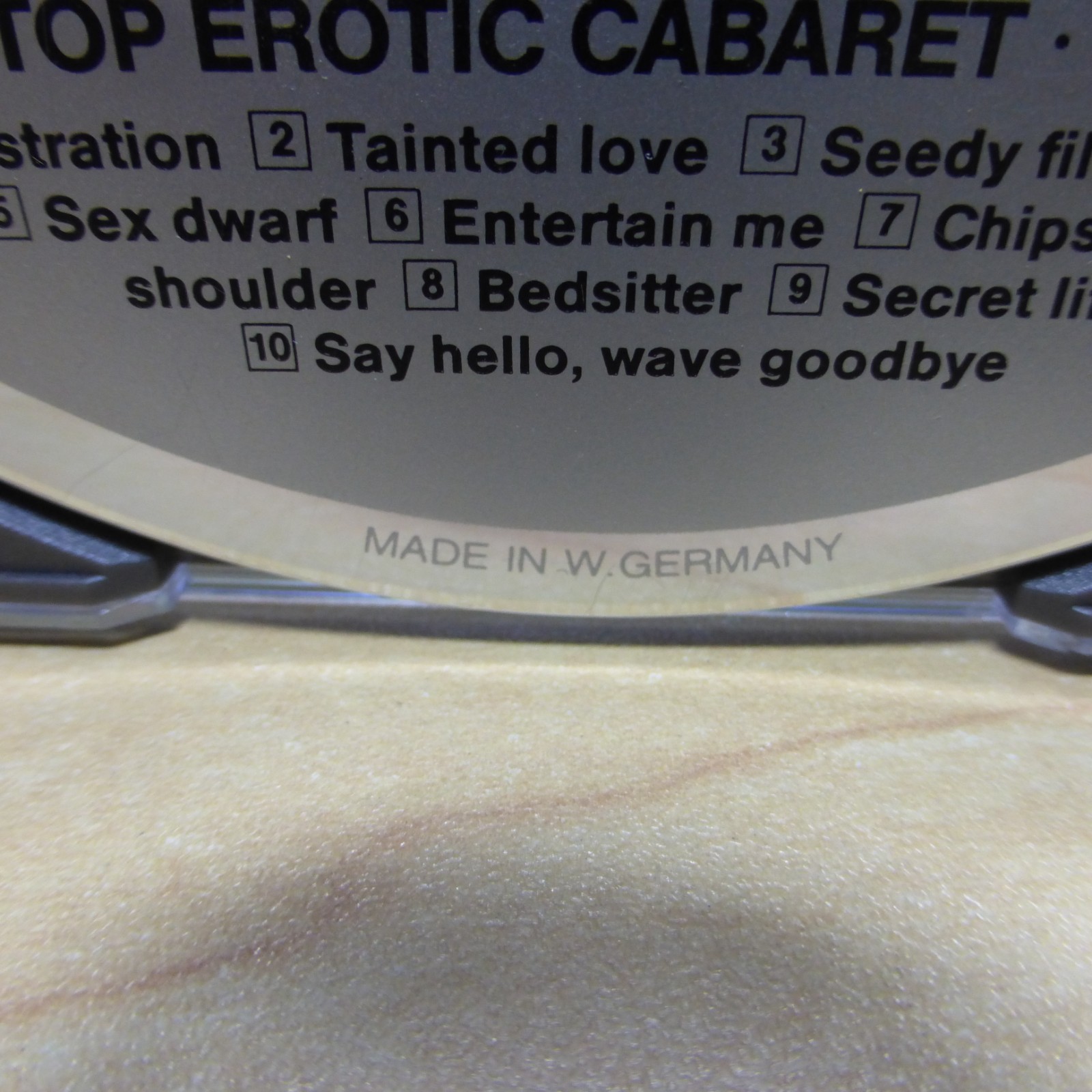 Non-Stop Erotic Cabaret by Soft Cell CD West Germany Red Atomic Vertigo OOP