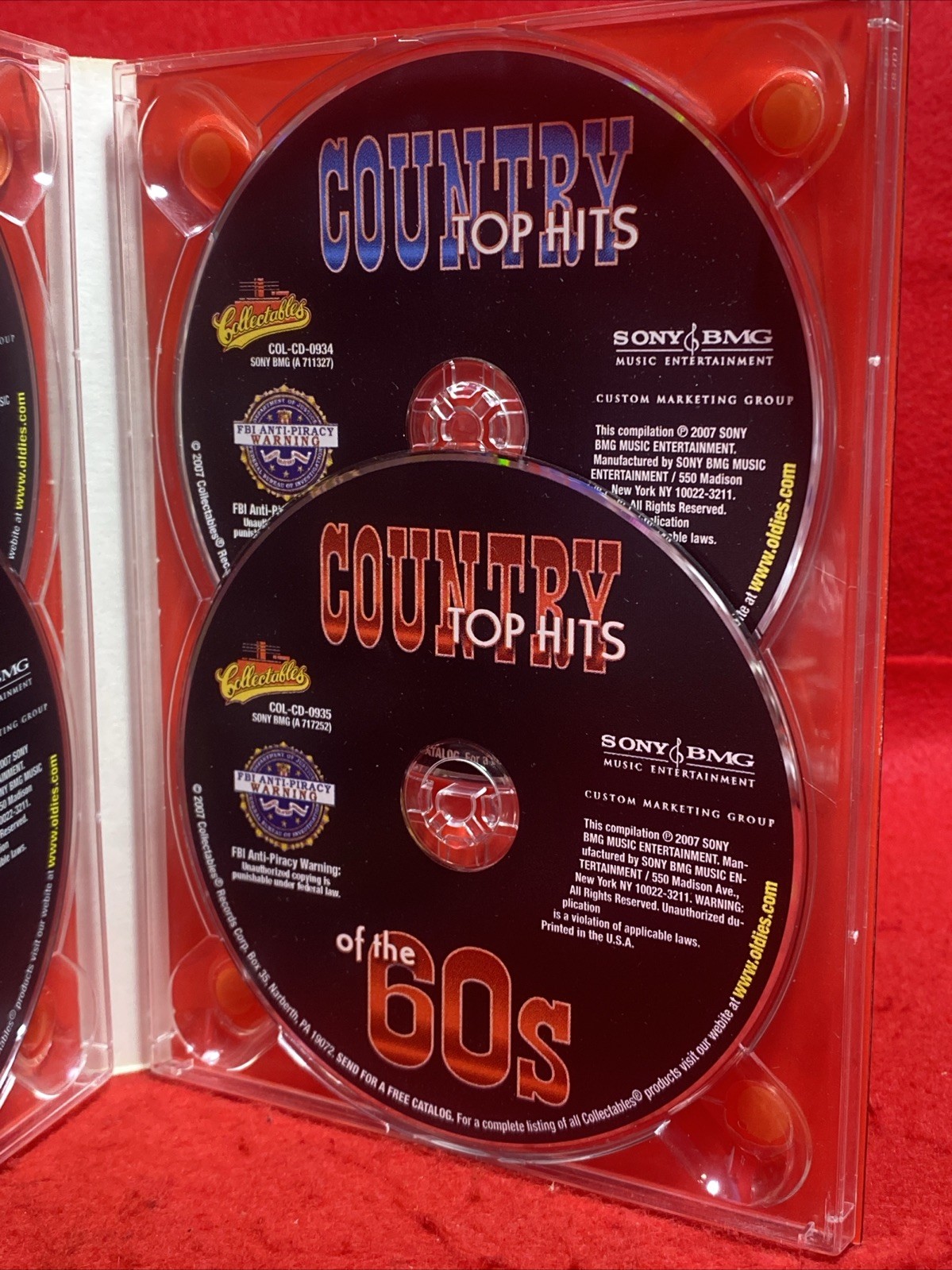 COUNTRY TOP HITS OF THE 50S 60S 70S AND 80S (4-) - V/A - CD - *EXCELLENT* - RARE