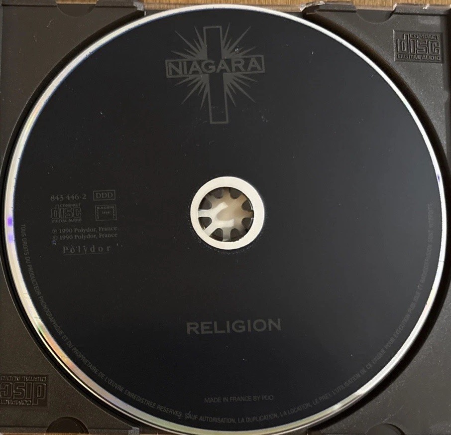 Niagara Religion CD French Pressing 1993 Or 1994 Reissue Polydor Pop Rock