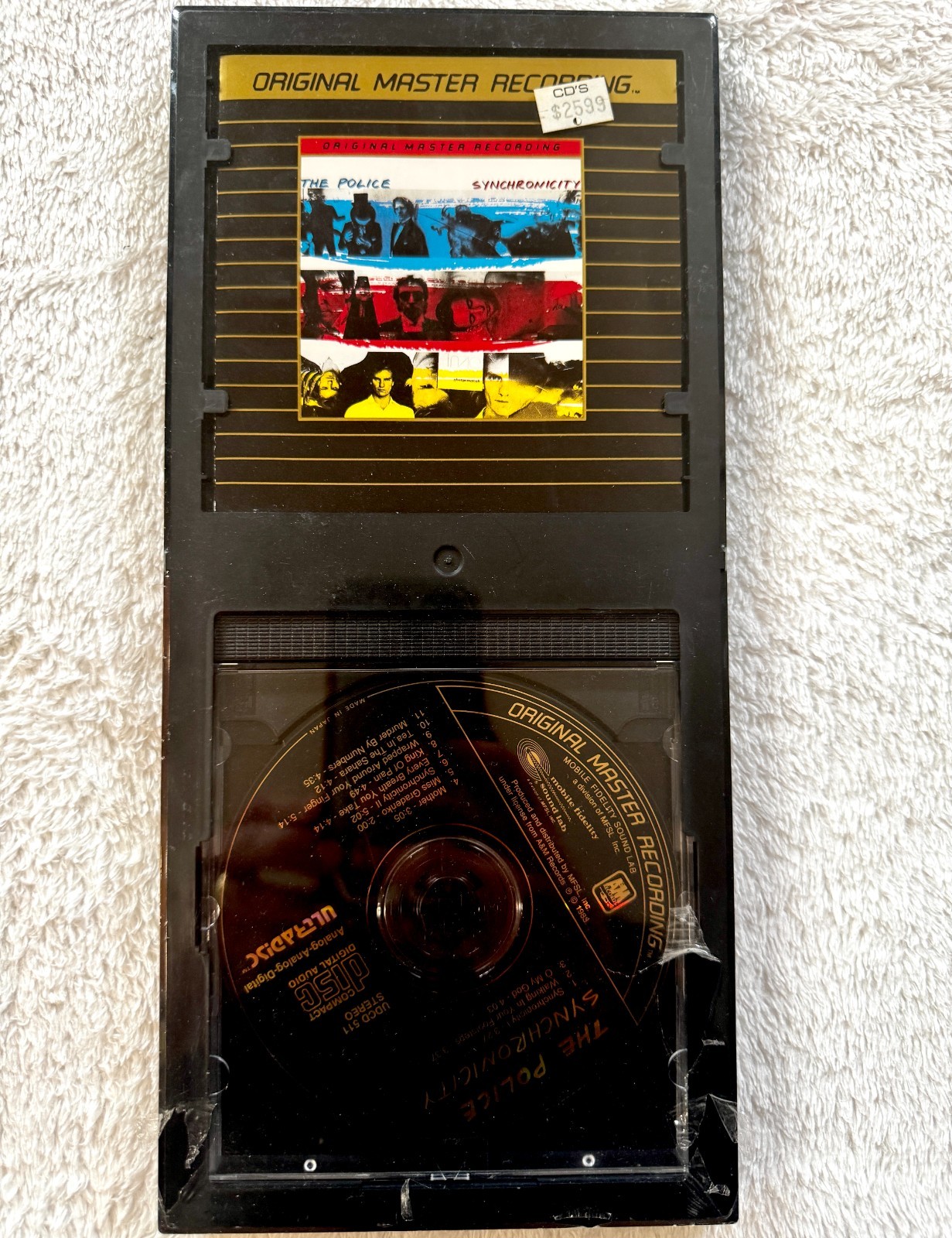 THE POLICE SYNCHRONICITY CD SEALED LONGBOX 24K GOLD PLATED MASTER RECORD STING