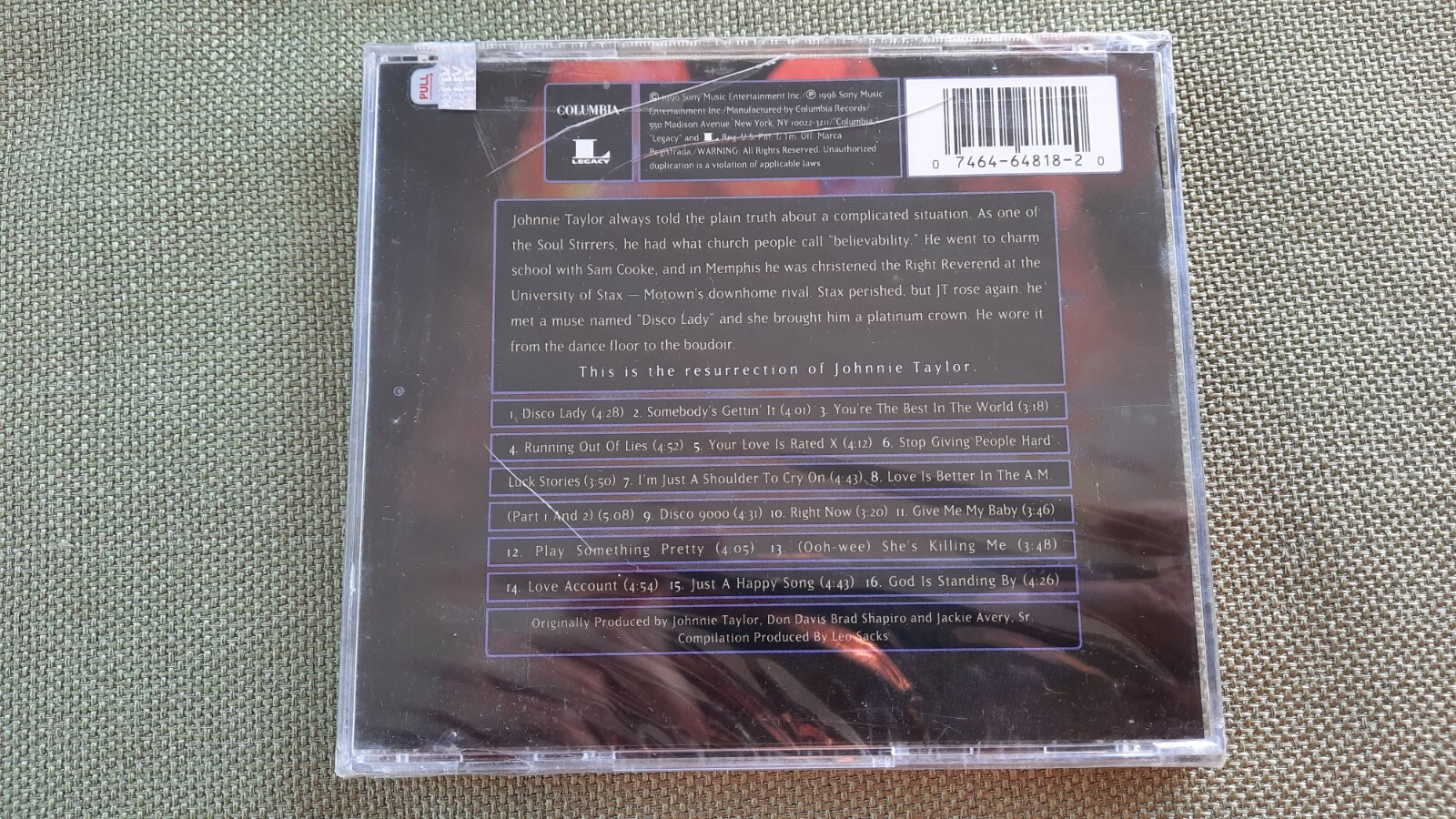 Rated X-Traordinaire: The Best of Johnnie Taylor (CD, Feb-1996) NEW cracks J26