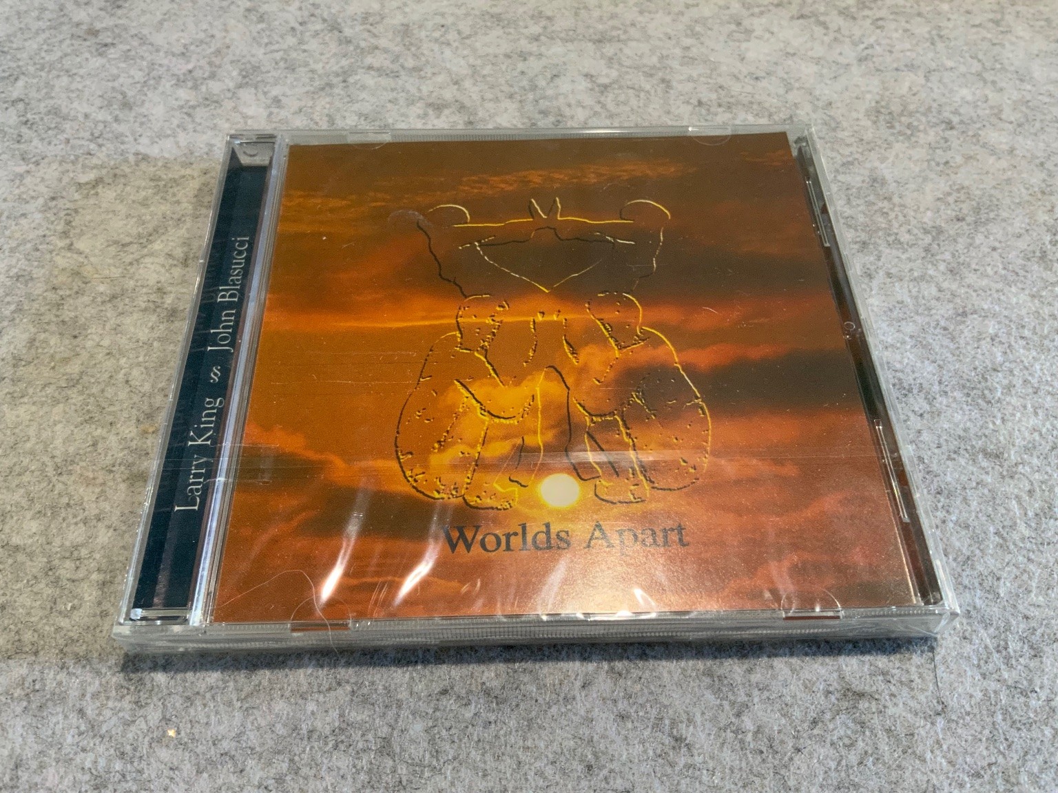 Larry King & John Blasucci - Worlds Apart CD 1998 Promo Jazz MFO Music