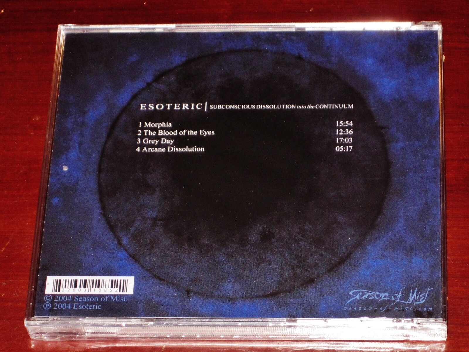Esoteric: Subconscious Dissolution Into The Continuum CD 2004 Season Of Mist NEW
