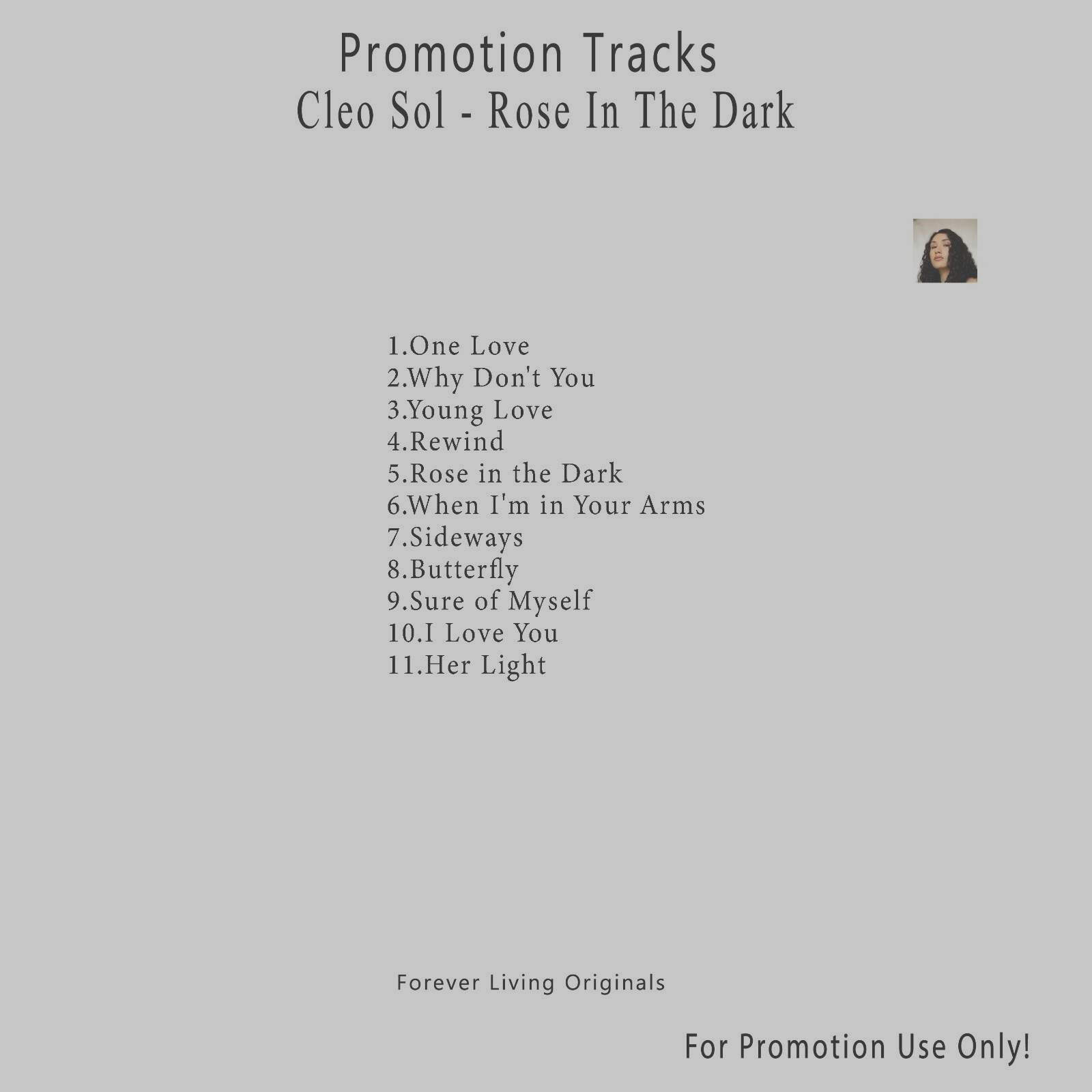 R&B/Soul.. White CD. Cleo Sol - Rose In The Dark